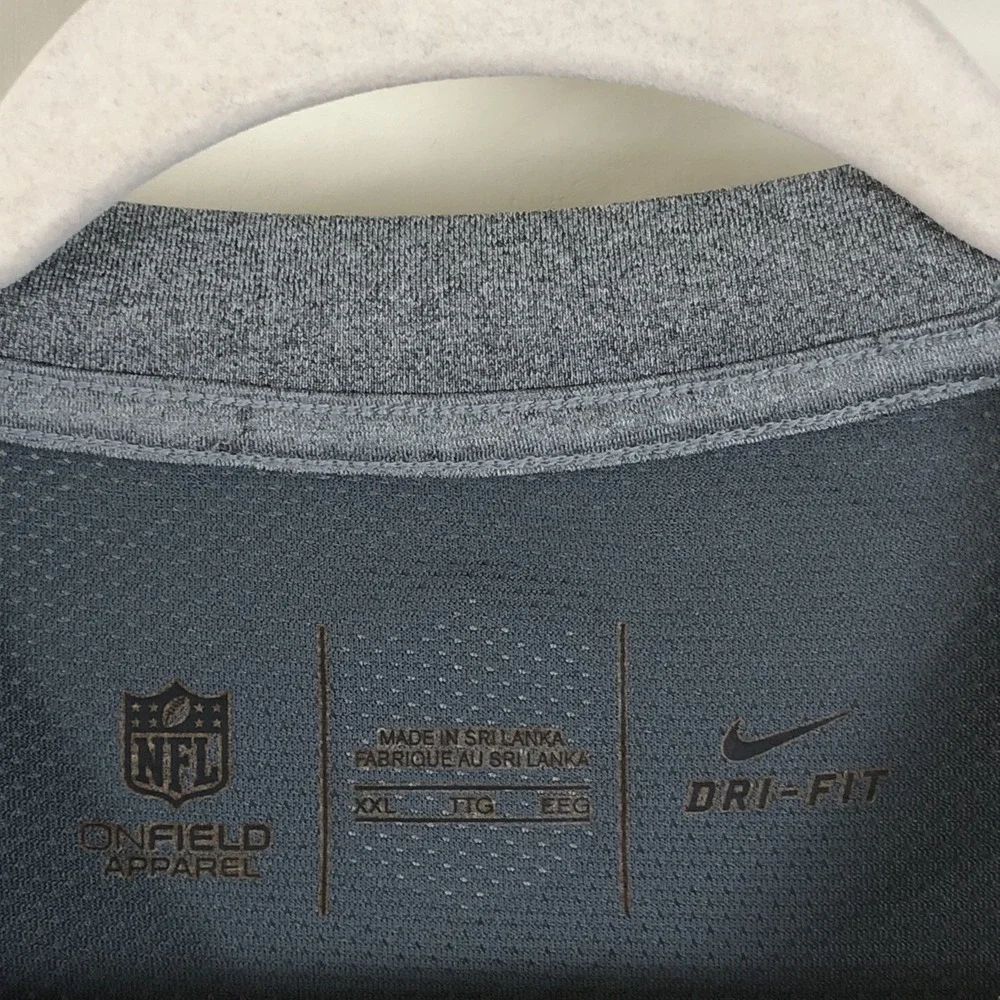 New York Giants Nike NFL On Field Sleeveless Shirt Mens XXL Gray Football Vented